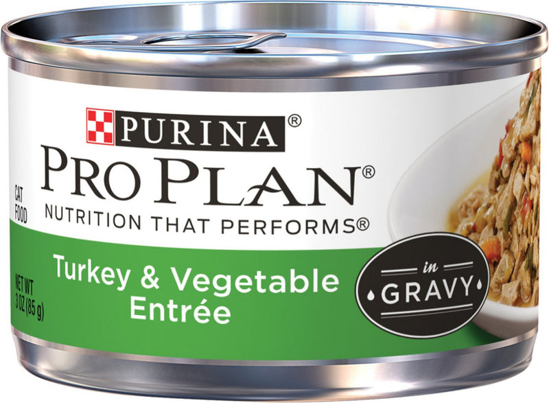 Purina Pro Plan Savor Adult Turkey & Vegetable Entree in Gravy Canned Cat Food