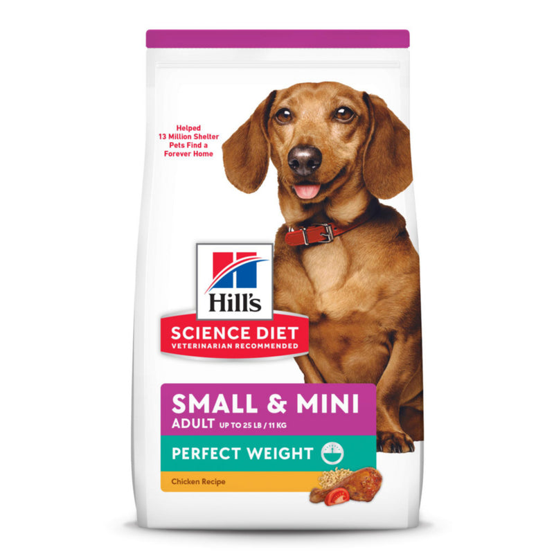 Hill's Science Diet Adult Perfect Weight Small & Mini Chicken Recipe Dry Dog Food