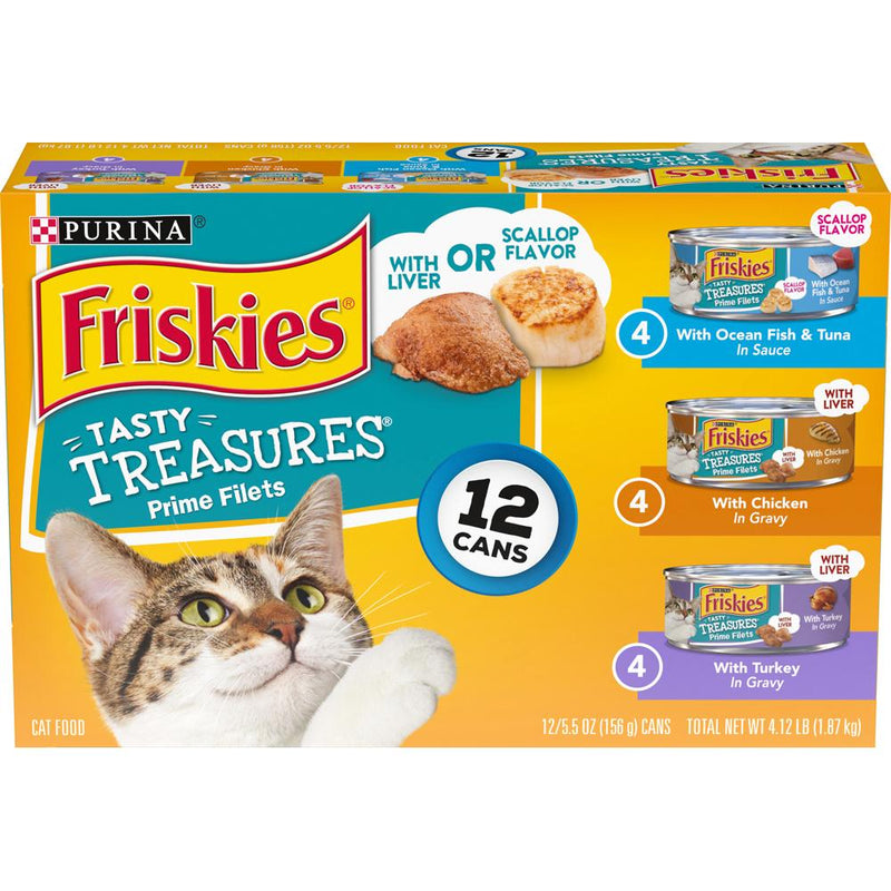 Friskies Tasty Treasures Variety Pack Canned Cat Food