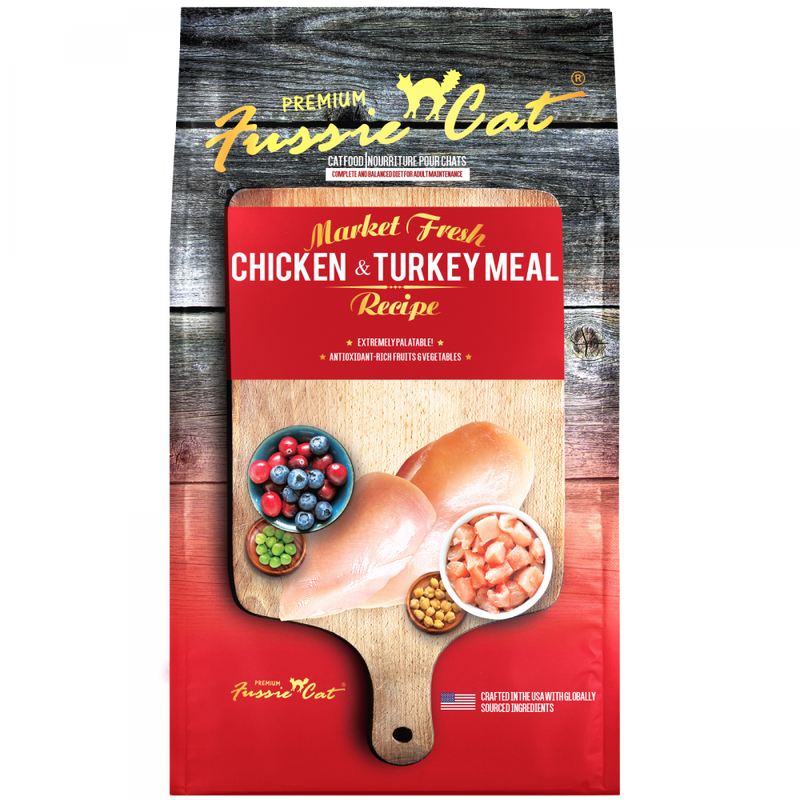 Fussie Cat Market Fresh Grain Free Chicken & Turkey Recipe Dry Cat Food