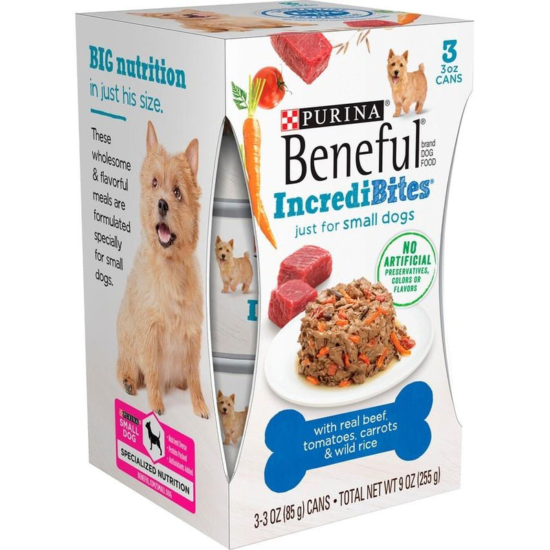 Beneful IncrediBites for Small Dogs with Beef, Tomatoes, Carrots and Wild Rice Canned Dog Food