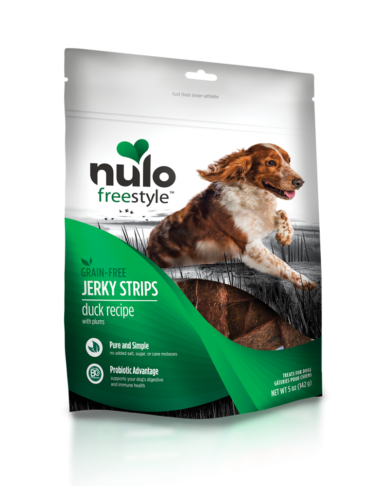 Nulo Freestyle Grain Free Duck & Plum Recipe Jerky Dog Treats