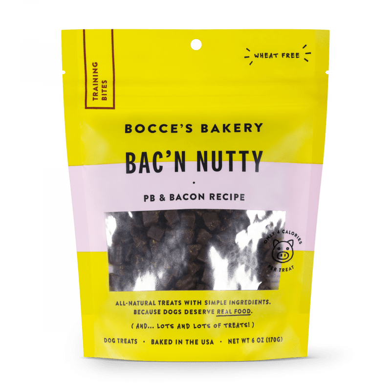 Bocce's Bakery Every Day Bac'n Nutty Training Bites Dog Treats