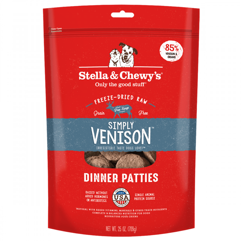 Stella & Chewy's Simply Venison Freeze-Dried Raw Patties Dog Food