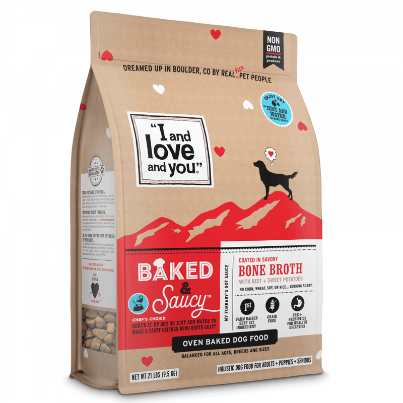 I and Love and You Baked & Saucy Beef & Sweet Potato Dry Dog Food