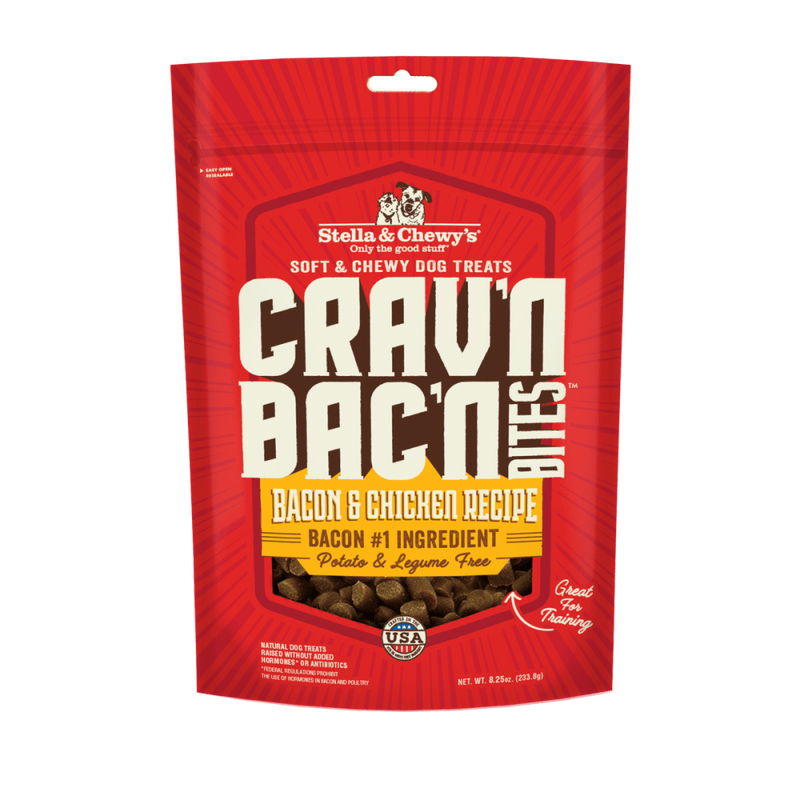 Stella & Chewy's Crav'n Bac'n Bites Bacon & Chicken Recipe Dog Treats