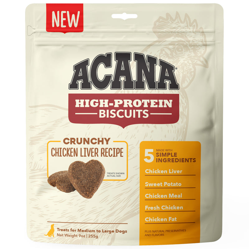 ACANA Crunchy Biscuits High-Protein Chicken Liver Recipe Dog Treats