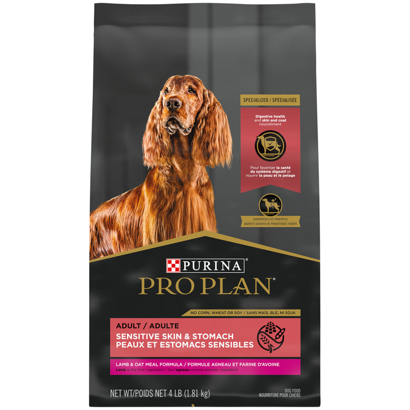 Purina Pro Plan Sensitive Skin & Sensitive Stomach Lamb & Oat Meal Formula Dry Dog Food