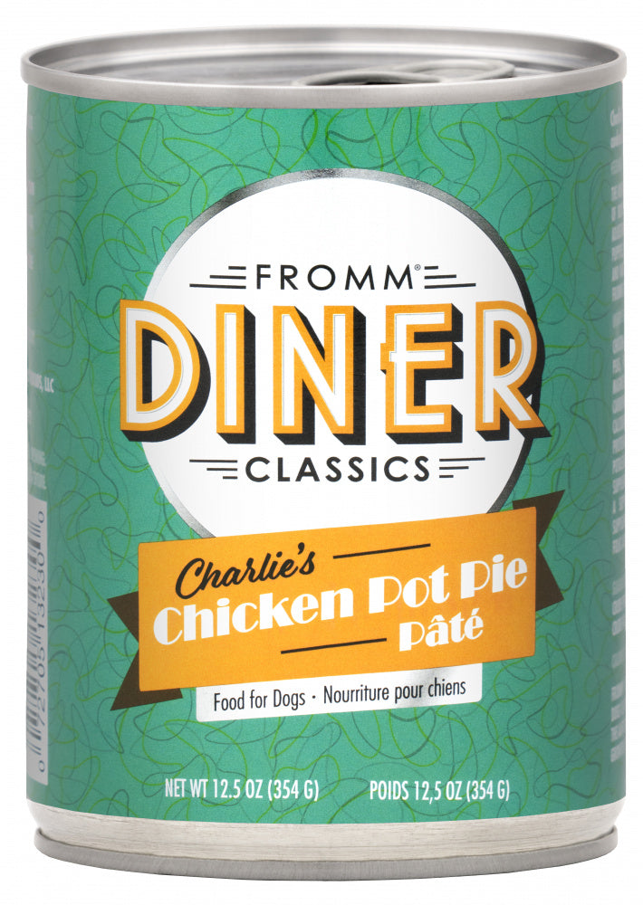 Fromm Diner Classics Charlie's Chicken Pot Pie Pate Canned Dog Food