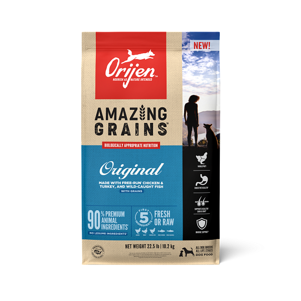 ORIJEN High Protein Amazing Grains Original Dry Dog Food