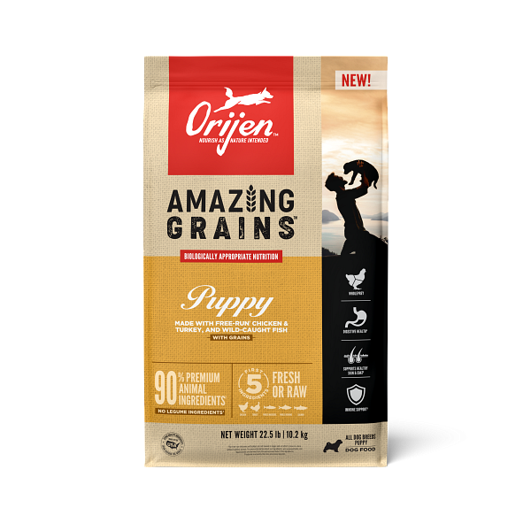 ORIJEN High Protein Amazing Grains Puppy Dry Dog Food